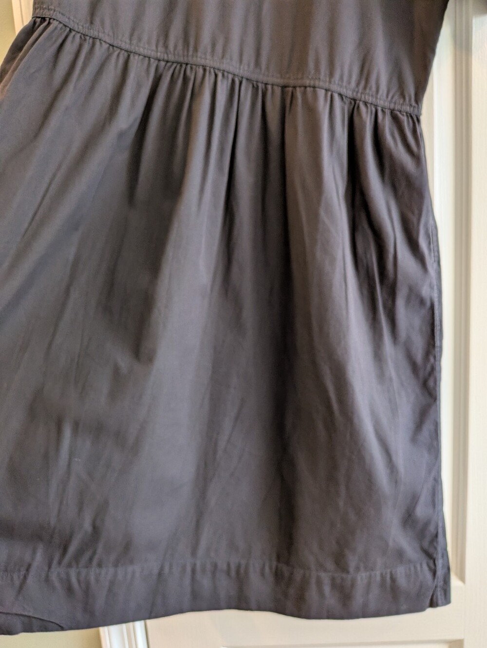 Everlane Parklet Shirtdress Cotton Black Midi Dress Minimalist Relaxed Size 6 - Picture 12 of 16